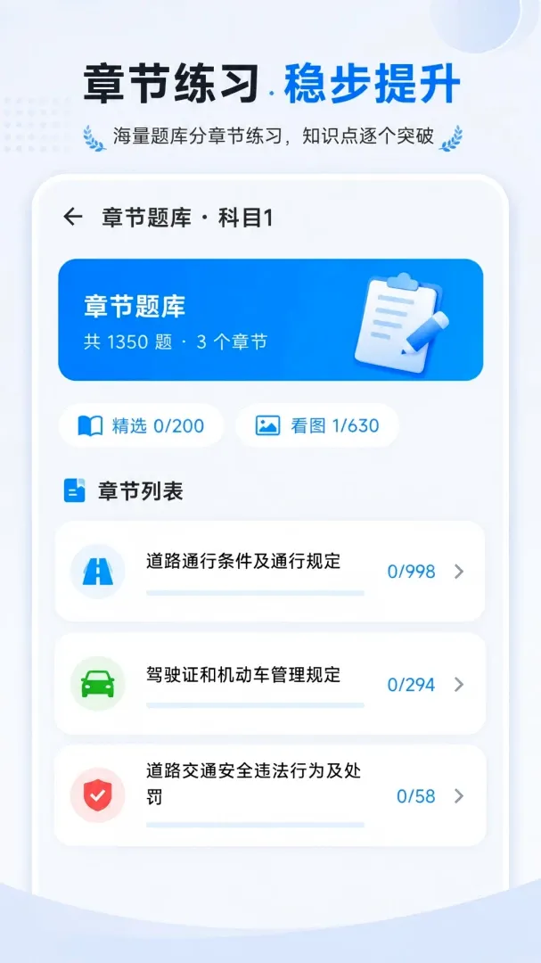 驾考科目自学题库软件安卓版手机版 驾考科目自学题库软件安卓版手机版